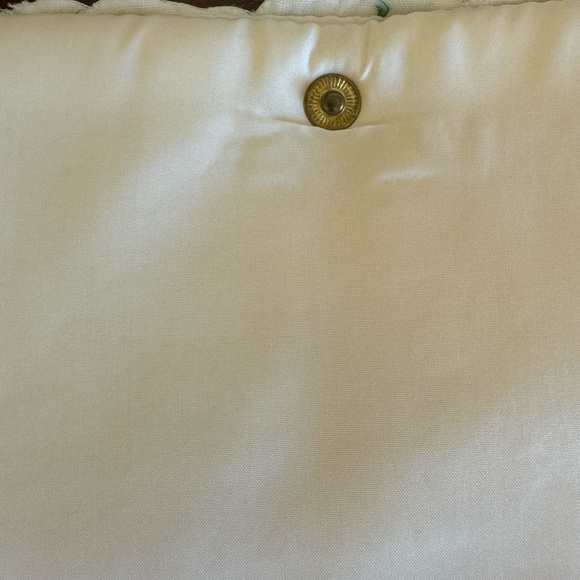 VINTAGE COTTON HAND EMBROIDERED CLUTCH PURSE - STUNNING - NEVER BEEN USED - Picture 6 of 11